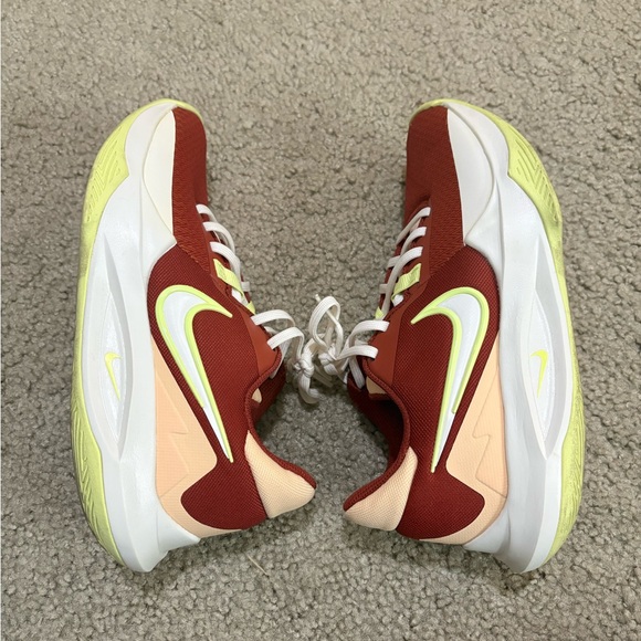Nike Precision VI Rugged Orange/Lemon Twist Basketball Shoes 6.5 - Picture 4 of 7